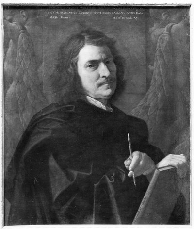 Zelfportret, 1649 door Nicolas Poussin